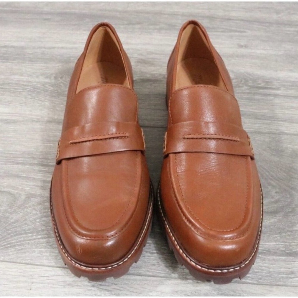 Madewell Corrine Brown Leather
Lugsole Loafer Slip On Casual Shoe